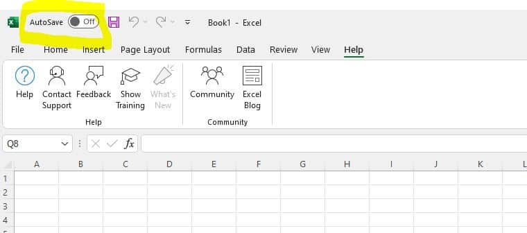 Autosave function Excel | ExcelOvernight.com | Spreadsheets and more